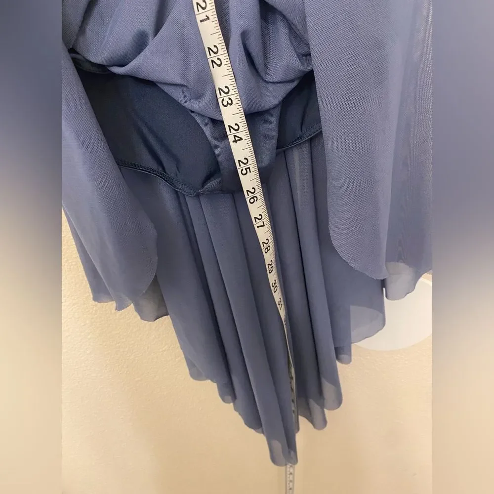 WEISSMAN Dance Costume dress mesh Chiffon Drape maxi One 14714 XSA adult